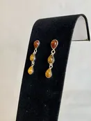 Beautiful Baltic Amber Droplet Earrings — Champaign Estate Sales