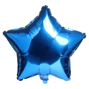 10pcs Star Shape Foil Mylar Helium Balloon 18" (Blue)