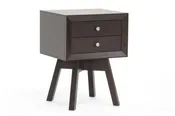Accent Nightstand in Dark Brown Engineered Wood bxi4358-86