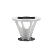 Ariana End Table, White High Gloss
