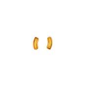 Arc Post Earrings - Amber
