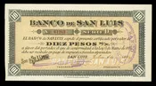 ARGENTINA Banco de San Luis 10 Pesos 14-3-1894 Series D Pick-S1904 UNC
