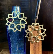Layla Lotus Drop Earring — K. DiResta Design