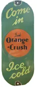 1950’s Orange Crush Porcelain Gas Station Sign