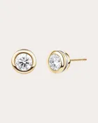 0.2ctw Diamond & 18k Gold Ignite Stud Earrings