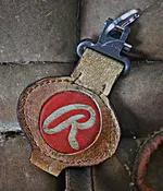 Baseball Glove Leather Key Ring