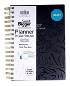 Medium Black Fashion Daily Planner (Oct26-Dec27)