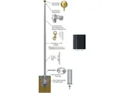 20'-25' External Stationary Flagpole - Aluminum (GS)