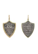 Erica Molinari Large Shield Owl, Moon + Stars Charm