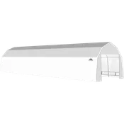ShelterTech SP Series Barn Shelter, 12 ft. x 44 ft. x 9 ft. Ultra Duty PVC 21.5 oz. White