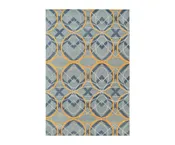 Network Wool Rug In Grey / Gold Limited Edition