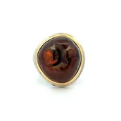 14k and Silver Fire Agate Ring