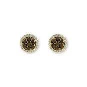 14KT Gold Black Diamond Earrings