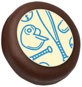 Baseball Print Decorated Cookies