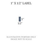 1" x 1/2" Engraved Label