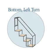 4 Step Catio Stairs - Bottom Left Turn