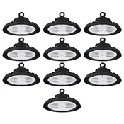 150W LED UFO High Bay Light – 22,500 Lumens, 5000K Daylight White, 150 lm/W, 0–10V Dimmable, 400W Metal Halide Equivalent, 120–277V, IP65 Waterproof, ETL & DLC Listed, 5-Year Warranty