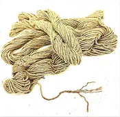 AAYU 3 Pack -5 ply 600 ft Thick Jute Burlap Rope Twine in Hanks, 200 feet Each Bundle Total 600-feet Package Heavy Garden Twine 3-4mm String for Craft, Wrapping, Packing, Gardening 4mm Natural Twine