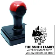 Acadia Coastal Sunset Personalized Address Stamp