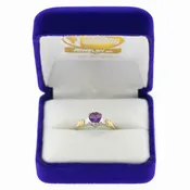 Amethyst White Gold Ring