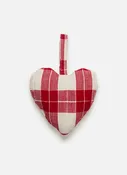 ANNABELLE PLAID - Red Heart Ornament