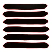Chevrons / Doctoral Bars In Black & Red - Pack of 6