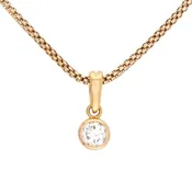 ADLER Estate 18k/14k Diamond Pendant Necklace