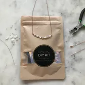 DIY Moonstone + Rose Necklace Kit