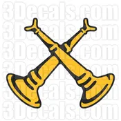 2 Bugle Insignia