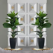 Potted Fiddle-Leaf Fig Plant (2PCs)