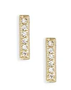 BAR STUD EARRINGS | Diamonds