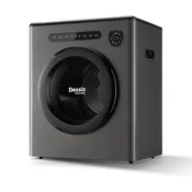 110V 950W Portable Dryer 1.6 cu.ft for Laundry with Exhaust Pipe and 11lbs Electric Dryers with Stainless Steel Tub, Suitable for Apartments, Dorm, RVs- Grey Auto Stop and Easy Control