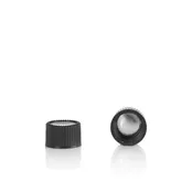 13-425 Black Phenolic Foil Lined Continuous Thread Cap