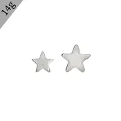 14g Internally Threaded Plain Star End
