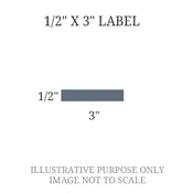 1/2" x 3" Engraved Label