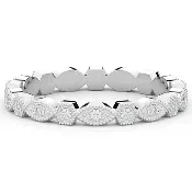 0.15CT.TW ROUND LAB DIAMOND WEDDING BAND