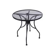 30″ Round Wrought Iron Mesh Top complete w/base MT30R