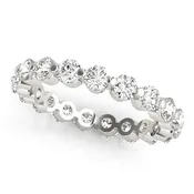 "Genevieve" Diamond Wedding Band