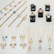 24 Lucky Items ($4.12) ea in Gold Layered Oro Laminado Wholesale Box