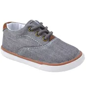 Boys Milo Gray Canvas Shoes