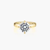 A. Jaffe Modern Quilted Round Engagement Ring