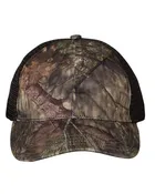 111P Garment Washed Printed Trucker Cap