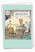 Dogopoly: Funny Birthday Card - Dogs