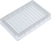 12 Channel Low Height Reservoir, 8mL/Channel, Natural, 5 Plates/Pack, 10 Packs/Case
