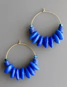 18K Brass Hoops