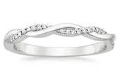 Petite Twist Diamond Eternity Band