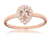 14K Rose gold Morganite Ring