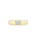 0.52ct Domed Diamond Ring 18k Yellow Gold