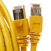 0.5Ft - Cat6A 24AWG Snagless Ethernet Network Patch Cable - Yellow