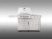 K500HS Hybrid Fire Freestanding Grill with Side Burner